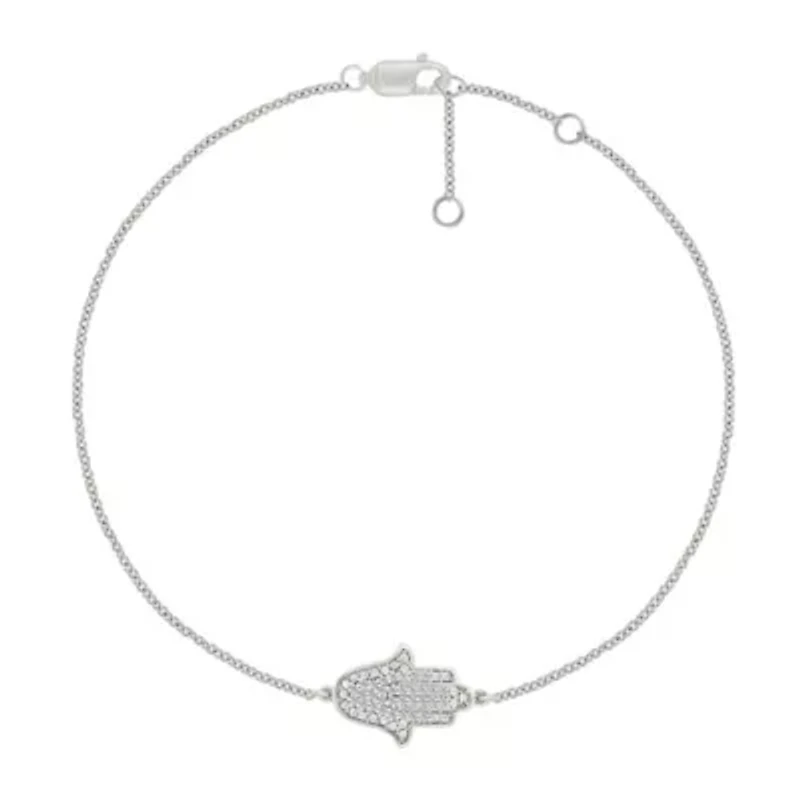 Diamond Hamsa Chain Bracelet