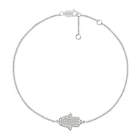 Diamond Hamsa Chain Bracelet