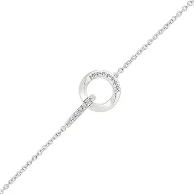 Diamond Fancy Circle Chain Bracelet