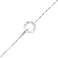 Diamond Fancy Circle Chain Bracelet