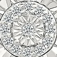 Diamond Fashion Halo Circle Stud Earring