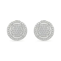 Diamond Fancy Halo Circle Earring