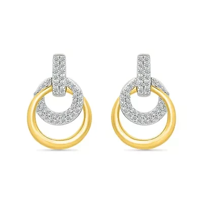 Diamond Interlock Earring