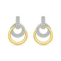 Diamond Interlock Earring