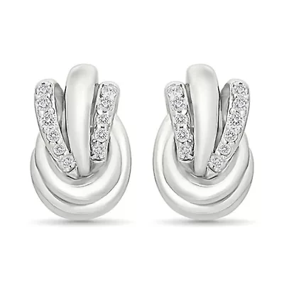 Diamond Knot Fancy Stud Earring
