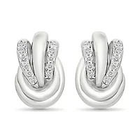 Diamond Knot Fancy Stud Earring
