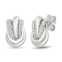 Diamond Knot Fancy Stud Earring