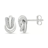 Diamond Knot Fancy Stud Earring