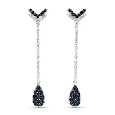 Diamond Fancy Chain Drop Earring