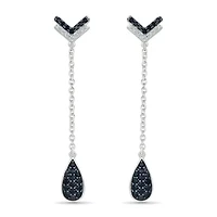 Diamond Fancy Chain Drop Earring