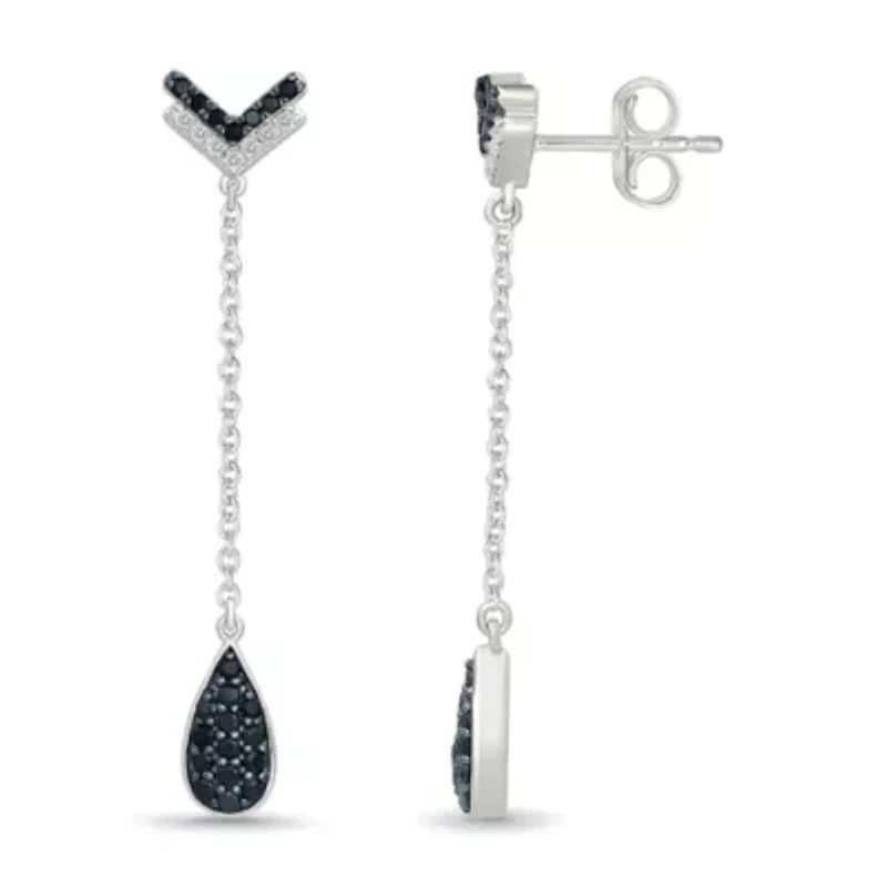 Diamond Fancy Chain Drop Earring
