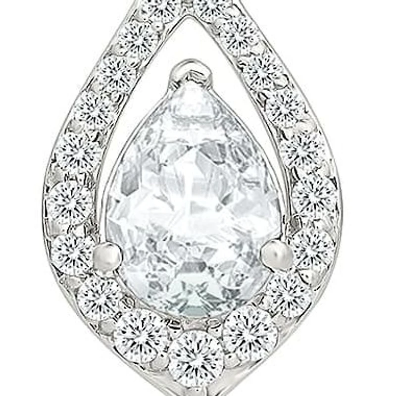 Lab Created Created White Sapphire Fashion Earring