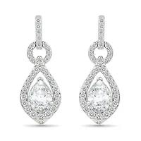 Lab Created Created White Sapphire Fashion Earring