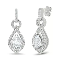 Lab Created Created White Sapphire Fashion Earring