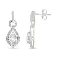 Lab Created Created White Sapphire Fashion Earring