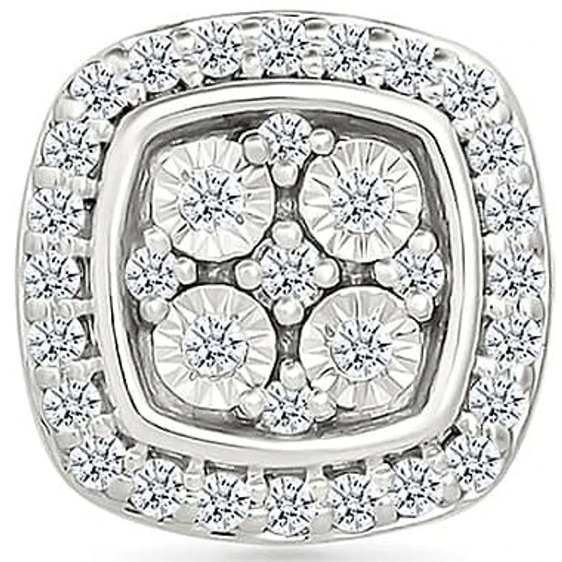 Diamond Cushion Shape Fashion Stud Earring