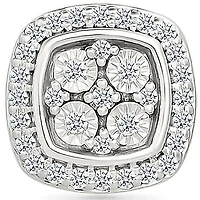 Diamond Cushion Shape Fashion Stud Earring
