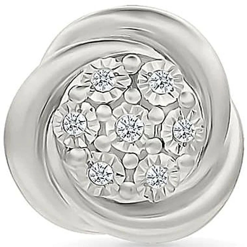 Diamond Knot Fancy Stud Earring