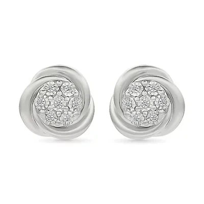 Diamond Knot Fancy Stud Earring