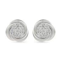 Diamond Knot Fancy Stud Earring