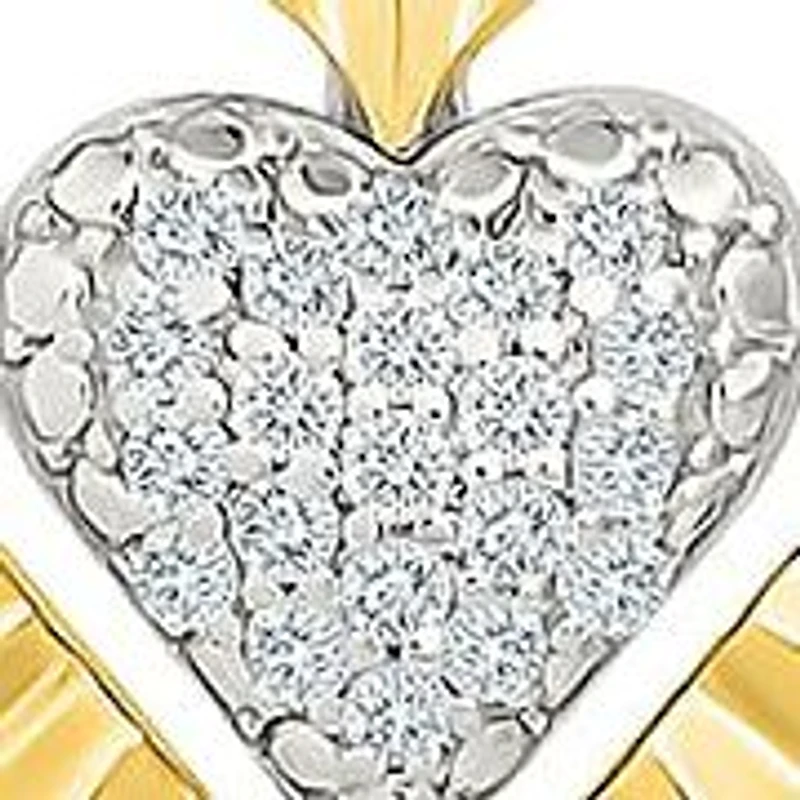 Diamond Heart Earring