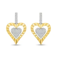 Diamond Heart Earring