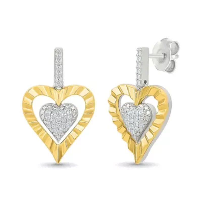 Diamond Heart Earring