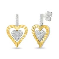 Diamond Heart Earring