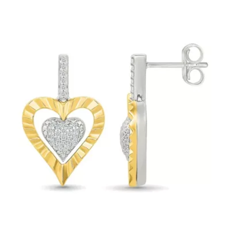 Diamond Heart Earring