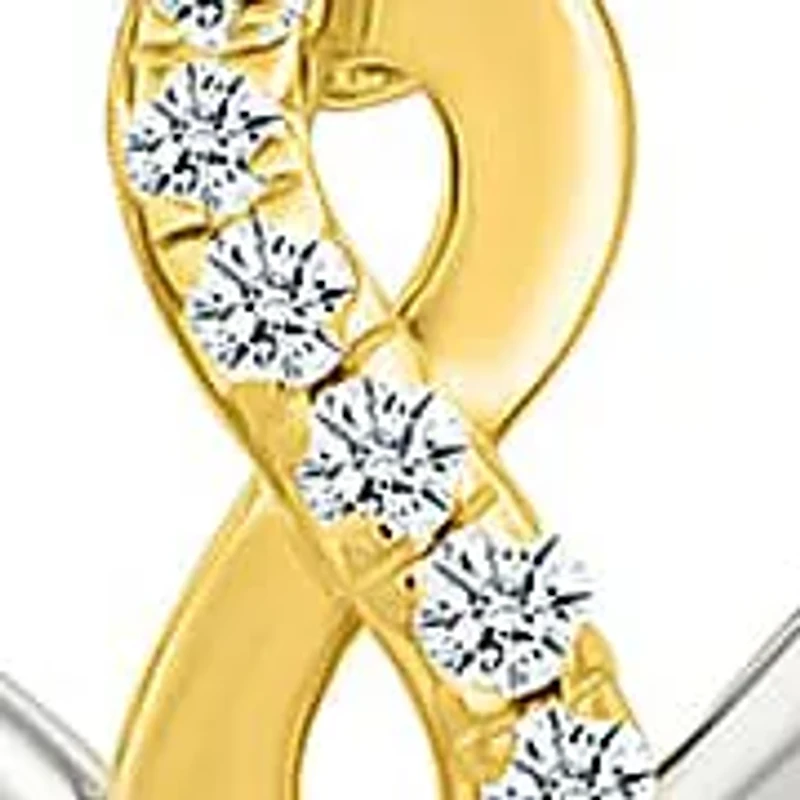 Diamond Infinty Heart Earring