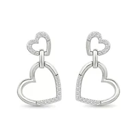 Diamond Dangling Heart Earring
