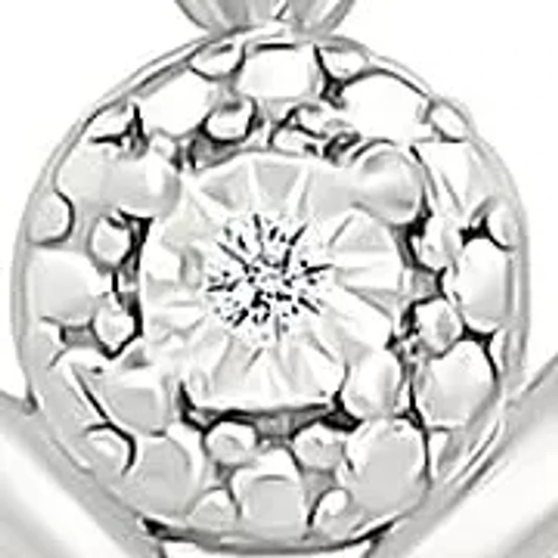 Diamond Heart Stud Earring