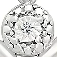 Diamond Heart Stud Earring