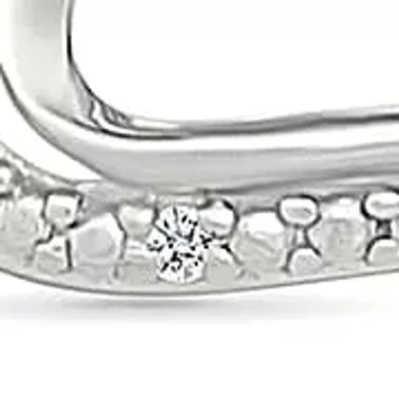 Diamond Heart Stud Earring