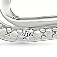 Diamond Heart Stud Earring