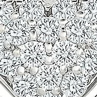 Diamond Fancy Heart Stud Earring