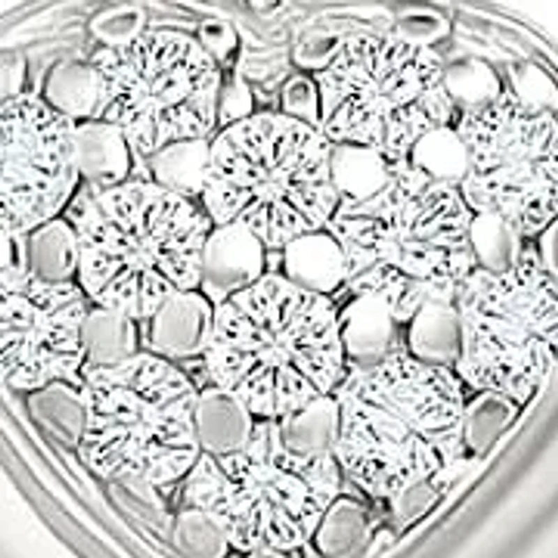 Diamond Fashion Heart Stud Earring