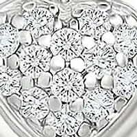 Diamond Fashion Heart Stud Earring