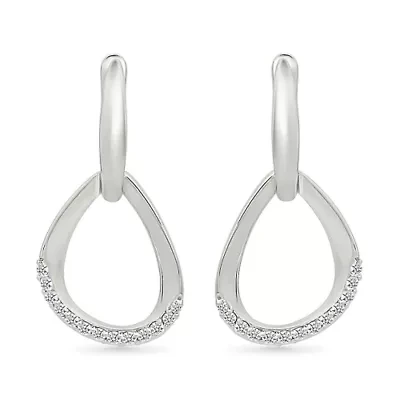 Diamond Fancy Hoop Earring