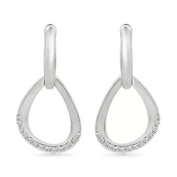 Diamond Fancy Hoop Earring
