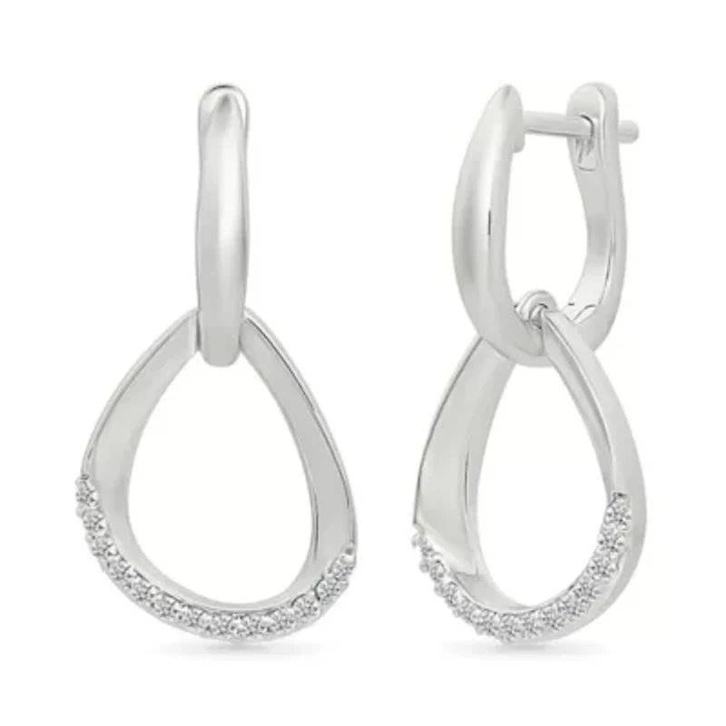 Diamond Fancy Hoop Earring