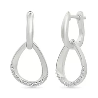 Diamond Fancy Hoop Earring