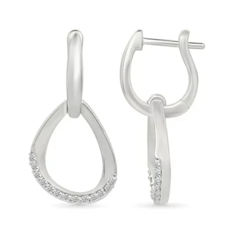 Diamond Fancy Hoop Earring