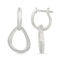 Diamond Fancy Hoop Earring