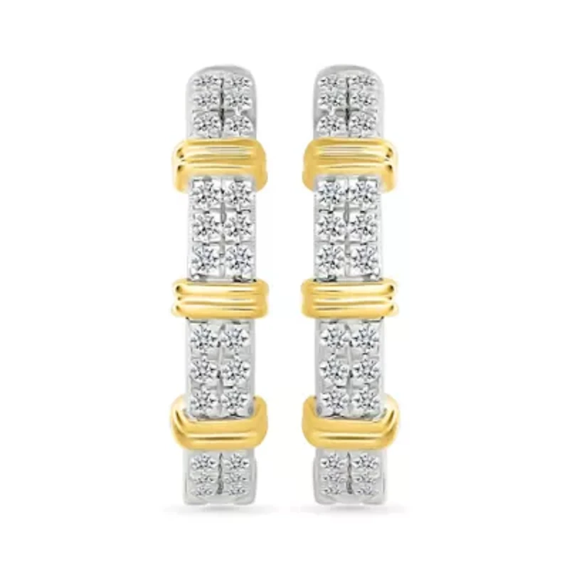 Diamond Hoop Earring