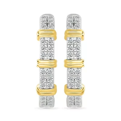 Diamond Hoop Earring