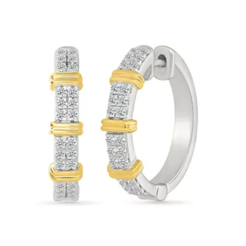 Diamond Hoop Earring