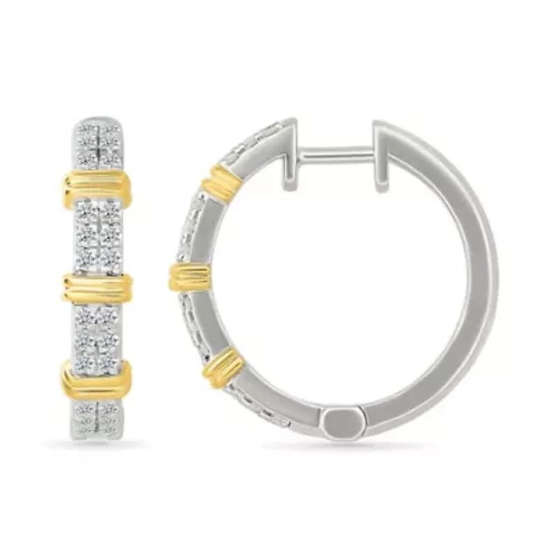 Diamond Hoop Earring