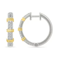 Diamond Hoop Earring