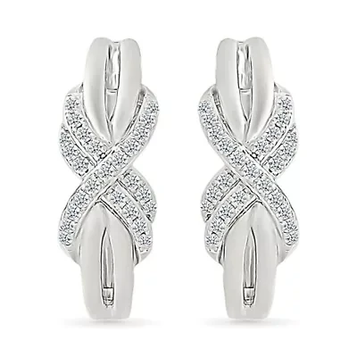 Diamond Infinity Hoop Earring